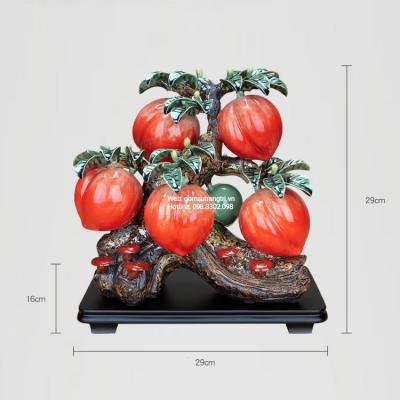 Tượng Thủ Công Đào Trường Thọ Bằng Sứ